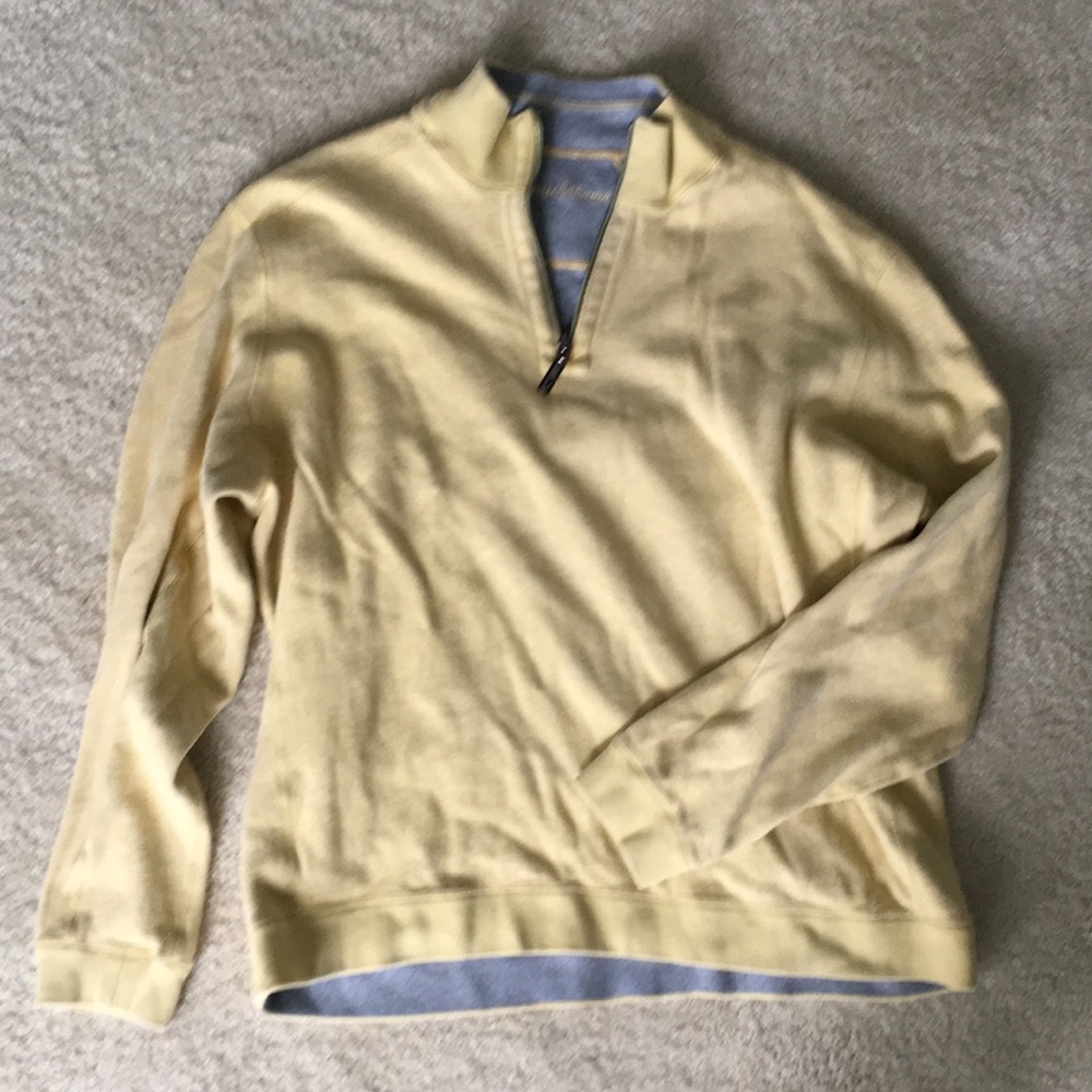 Yellow Tommy Bahama 1/4 Zip